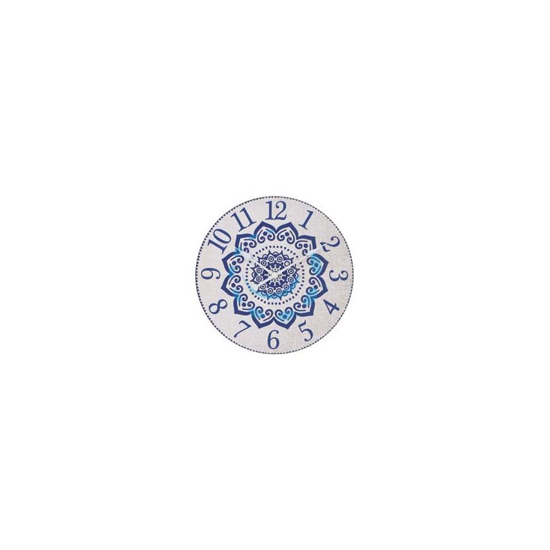 OROLOGIO MURO MANDALA BLU - ø cm.30