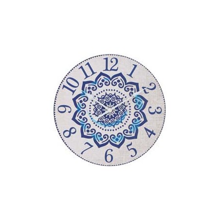 OROLOGIO MURO MANDALA BLU - ø cm.30