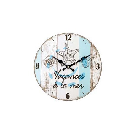 OROLOGIO MURO VACANCES A LA MER - ø cm.30