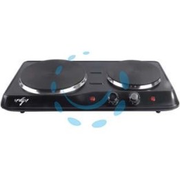 FORNELLO ELETTRICO 2 PIASTRE 2500W - 1000+1500W - piastre ghisa ø mm.155 e 185