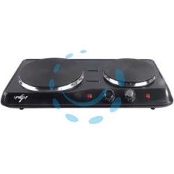 FORNELLO ELETTRICO 2 PIASTRE 2500W - 1000+1500W - piastre ghisa ø mm.155 e 185