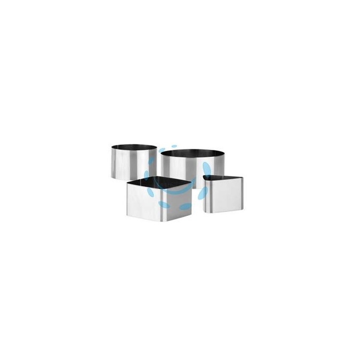 IMPIATTATORE IN ACCIAIO INOX PZ.4 "GRANDCHEF" - cm.7,5/10,5 pz.4