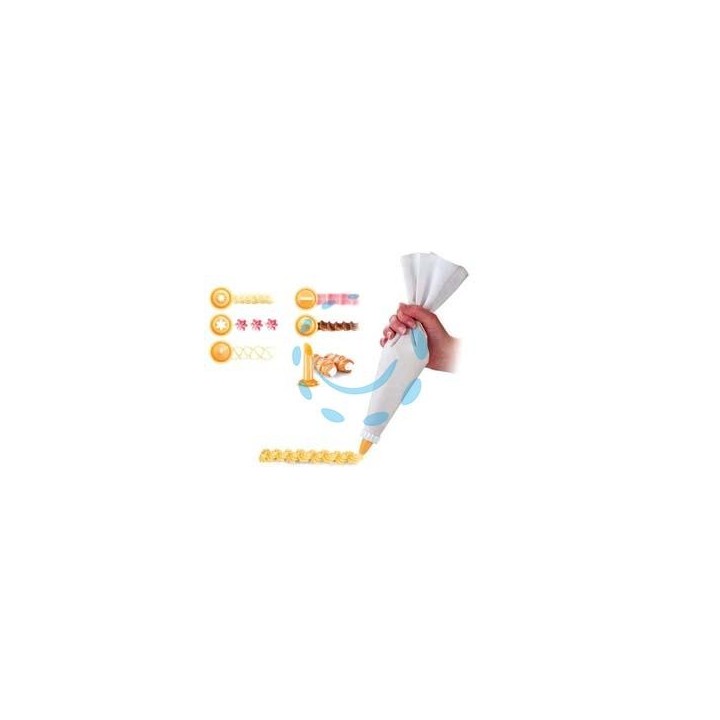 SAC A POCHE IN TESSUTO CON 6 BECCUCCI "DELICIA" - cm.35