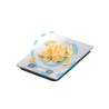 BILANCIA DA CUCINA ELETTRONICA KG.5 "ACCURA" PIANO IN VETRO - cm.20,5x16,5