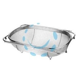 SCOLATUTTO ESTENSIBILE IN ACCIAIO INOX "CHEF" - cm.34/55x24x10h.