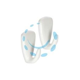 GANCIO ADESIVO GRANDE IN PLASTICA PZ.2 "PRESTO" - cm.3x4