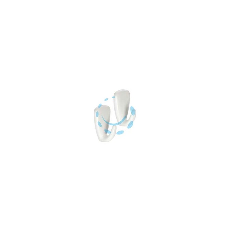 GANCIO ADESIVO GRANDE IN PLASTICA PZ.2 "PRESTO" - cm.3x4