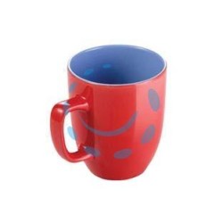 TAZZA MUG "CREMA SHINE" ROSSA ML.300 - ø cm.8x9,5h. 