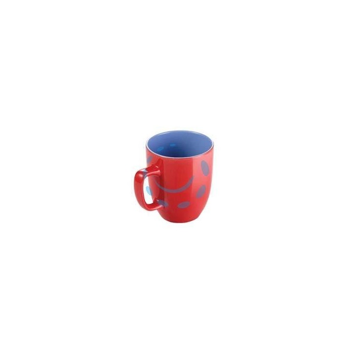 TAZZA MUG "CREMA SHINE" ROSSA ML.300 - ø cm.8x9,5h. 