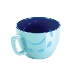 TAZZA JUMBO "CREMA SHINE" AZZURRA ML.600 - ø cm.11x8,5h.