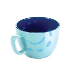TAZZA JUMBO "CREMA SHINE" AZZURRA ML.600 - ø cm.11x8,5h.