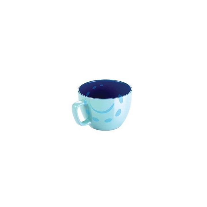 TAZZA JUMBO "CREMA SHINE" AZZURRA ML.600 - ø cm.11x8,5h.