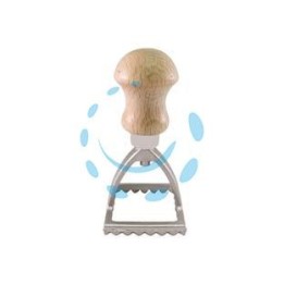 STAMPO RAVIOLI QUADRO IN ALLUMINO CM.4,8 - cm.4,8x4,8x9h.