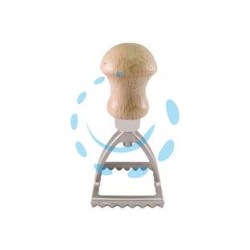 STAMPO RAVIOLI QUADRO IN ALLUMINO CM.4,8 - cm.4,8x4,8x9h.