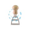 STAMPO RAVIOLI QUADRO IN ALLUMINO CM.4,8 - cm.4,8x4,8x9h.