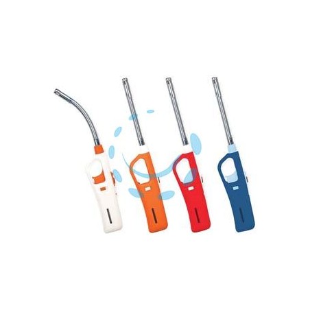 ACCENDIGAS A FIAMMA FLEX CON TUBO FLESSIBILE - colori assortiti