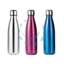 BOTTIGLIA TERMICA PER BEVANDE CALDE/FREDDE IN ACCIAIO INOX CL.50 - finitura acciaio