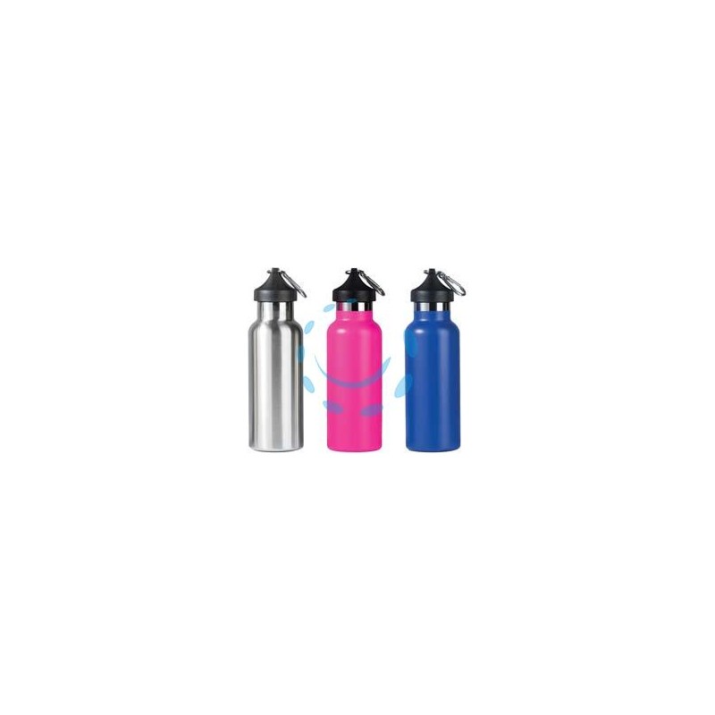 BORRACCIA TERMICA PER BEVANDE CALDE/FREDDE IN ACCIAIO INOX CL.50 - finitura acciaio