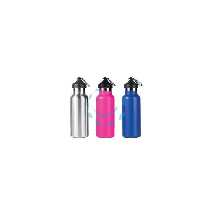 BORRACCIA TERMICA PER BEVANDE CALDE/FREDDE IN ACCIAIO INOX CL.50 - finitura acciaio
