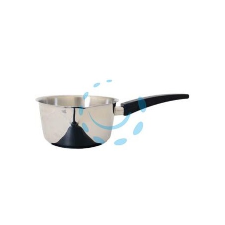CASSERUOLA INOX CONICA MANICO IN BACHELITE - ø cm 16