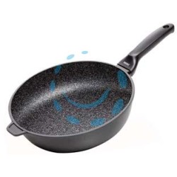PADELLA ALTA LINEA GRANITO HARD STONE - cm.28