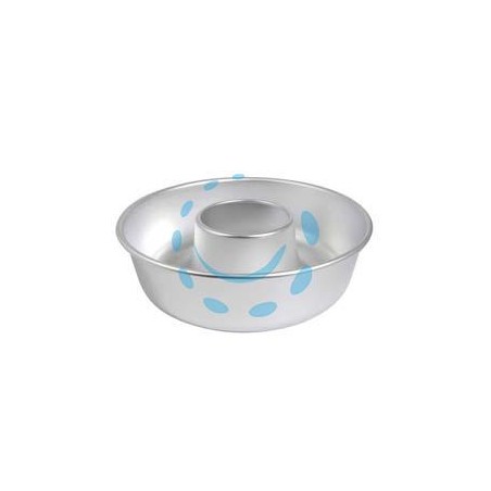 STAMPO BASSO IN ALLUMINIO CON TUBO - cm.22x6,5h