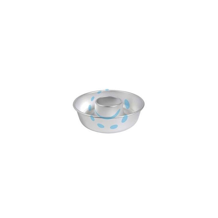 STAMPO BASSO IN ALLUMINIO CON TUBO - cm.22x6,5h
