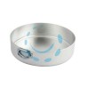 TORTIERA CILINDRICA ALTA IN ALLUMINIO CON ANELLO - cm.24