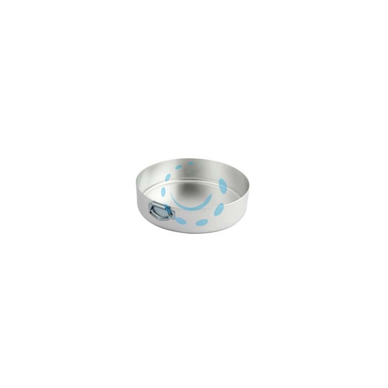 TORTIERA CILINDRICA ALTA IN ALLUMINIO CON ANELLO - cm.32