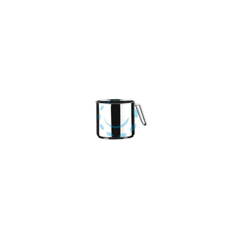 BOLLILATTE IN ACCIAIO INOX 18/10 CM.14 CON MANICO - cm.14 lt.1,7