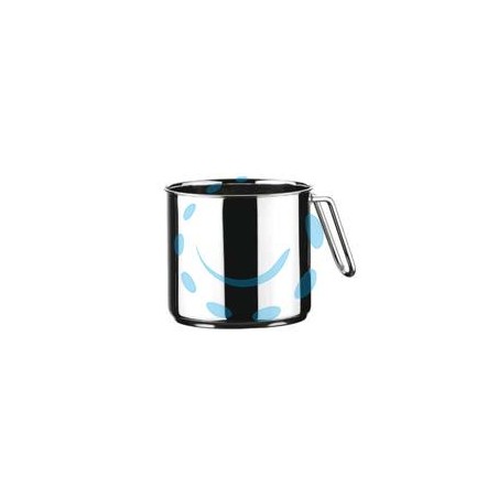 BOLLILATTE IN ACCIAIO INOX 18/10 CM.14 CON MANICO - cm.14 lt.1,7