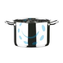 PENTOLA 2 MANICI IN ACCIAIO INOX 18/10 - cm.30 lt.17