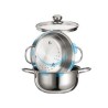 VAPORIERA STAR IN ACCIAIO AISI 430 CON CESTELLO - cm.20