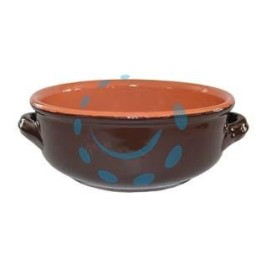 CIOTOLA CON MANICI IN TERRACOTTA BRUNELLA - cm.12