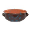 CIOTOLA CON MANICI IN TERRACOTTA BRUNELLA - cm.14