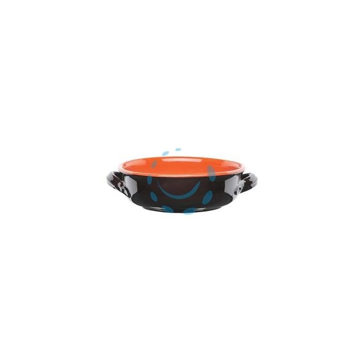 CASSERUOLA IN TERRACOTTA 2 MANICI BRUNELLA - cm.18