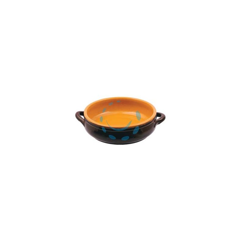 TEGAME IN TERRACOTTA BASSO 2 MANICI BRUNELLA - cm.30