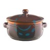 TEGAME IN TERRACOTTA BRUNELLA CON COPERCHIO - cm.24