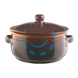 TEGAME IN TERRACOTTA BRUNELLA CON COPERCHIO - cm.35