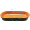 TEGLIA RETTANGOLARE IN TERRACOTTA BRUNELLA - cm.42x25