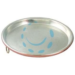 TEGLIA IN RAME STAGNATO PER FARINATA - cm.36x2h.