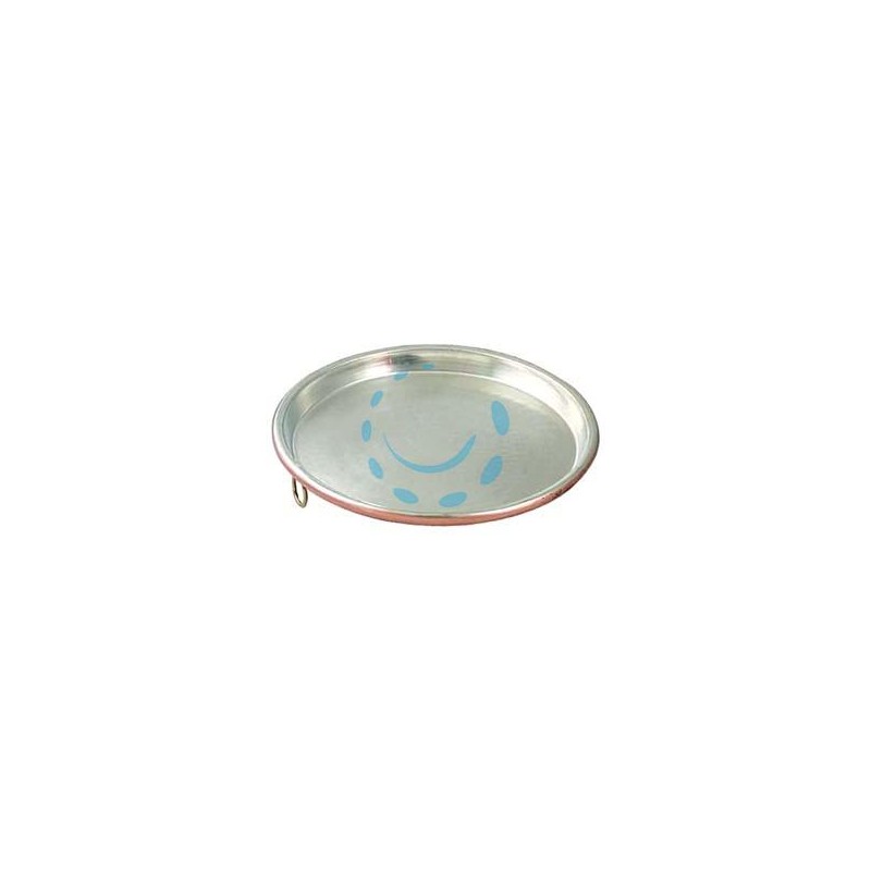 TEGLIA IN RAME STAGNATO PER FARINATA - cm.38x2h.