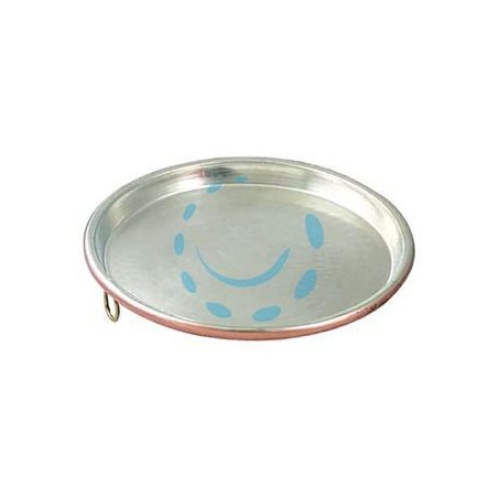 TEGLIA IN RAME STAGNATO PER FARINATA - cm.38x2h.