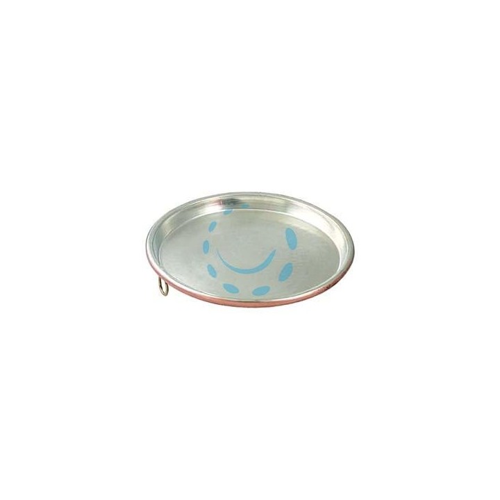 TEGLIA IN RAME STAGNATO PER FARINATA - cm.38x2h.