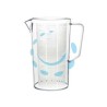 CARAFFA GRADUATA CON MANICO "FLORIDA" - lt.1,5 - ø cm.12x19h.