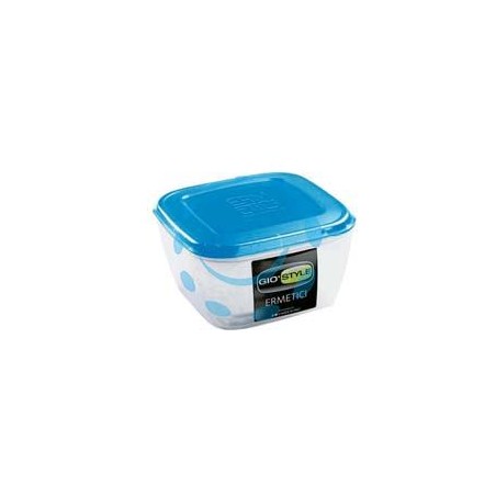 CONTENITORI ERMETICI QUADRATI PER ALIMENTI IN PLASTICA - lt.1,50 - cm.16x16x9h