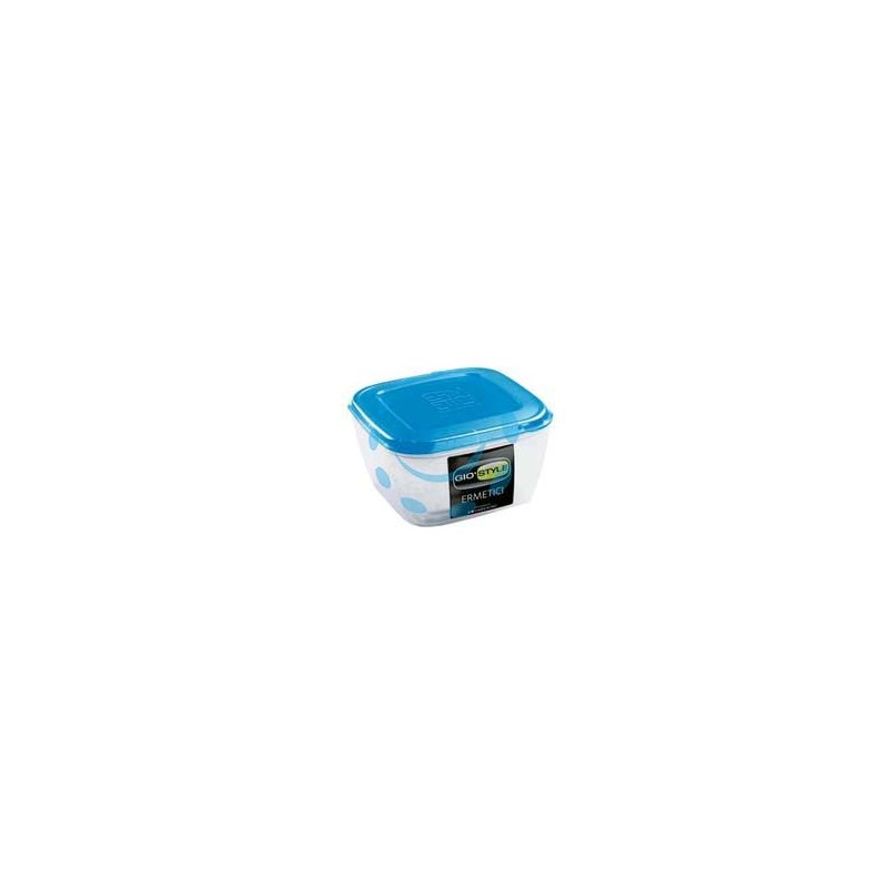 CONTENITORI ERMETICI QUADRATI PER ALIMENTI IN PLASTICA - lt.2,00 - cm.18x18x11h