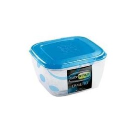CONTENITORI ERMETICI QUADRATI PER ALIMENTI IN PLASTICA - lt.3.00 - cm.21x21x12h