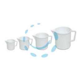 CARAFFE GRADUATE CON BECCO IN PLASTICA - lt.5