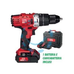 TRAPANO AVVITATORE A BATTERIA LITIO 18V 2AH PERCUSSIONE TRB05 ONLY1 